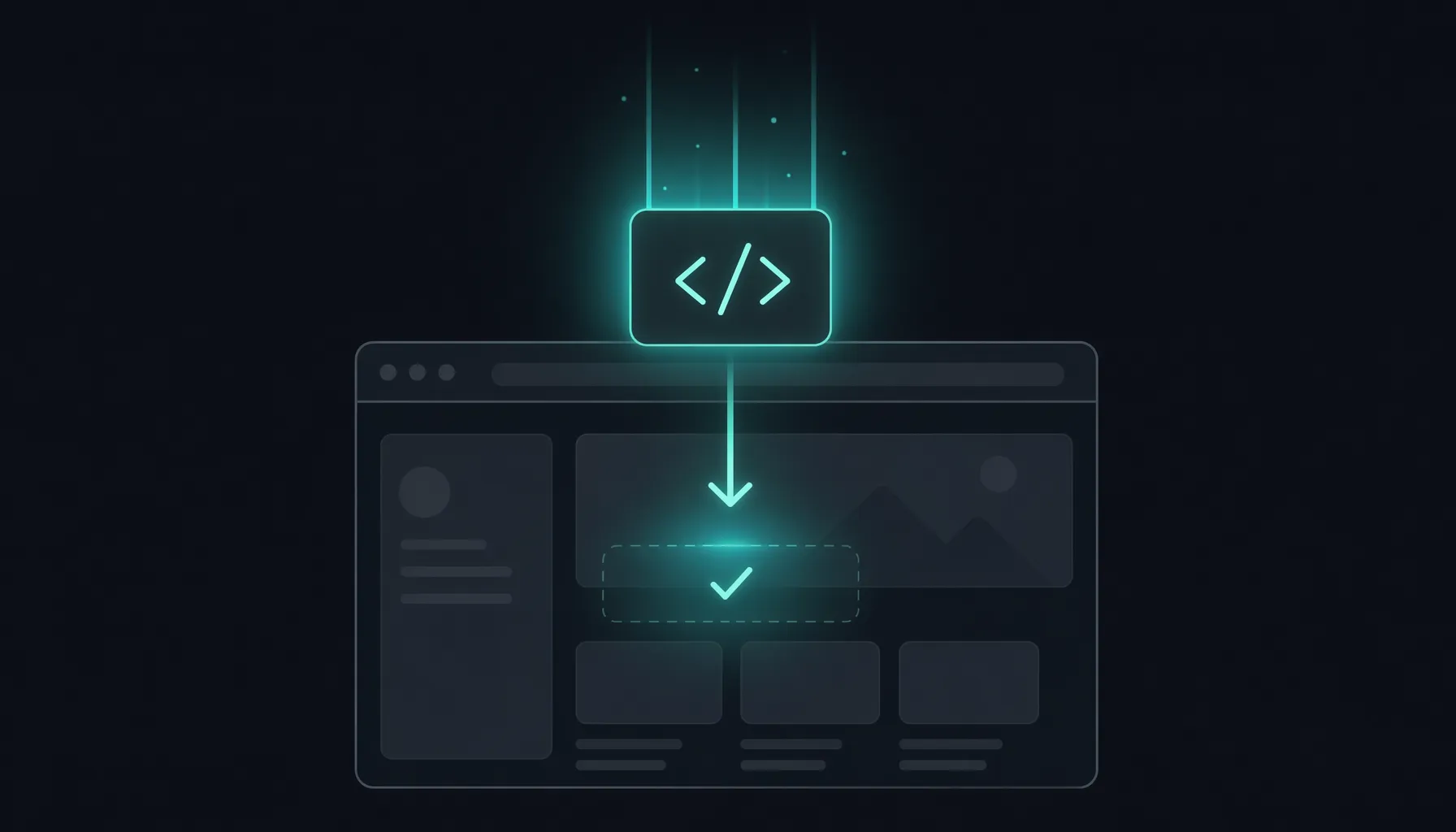 Illustration of simple one-tag integration for ad monetization